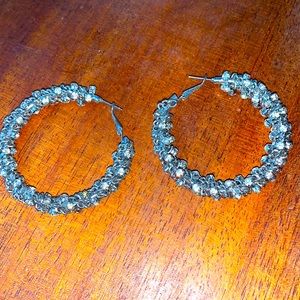 Diamond 💎 hoop earrings